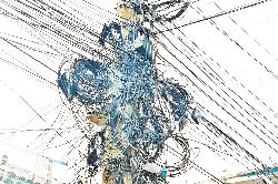 Cable TV lines on electric poles pose risk of accidents 