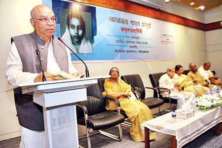 Iqbal Bahar Chowdhury speaks at the event