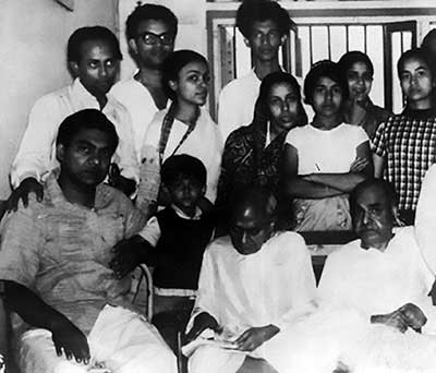 Kazi Nazrul Islam with his extended family