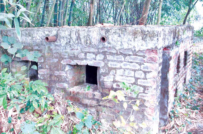 The bunker at Pagla Dewan in Joypurhat where the Pakistani occupation forces killed many innocent Bengalis during the Liberation War in 1971.	photo: observer