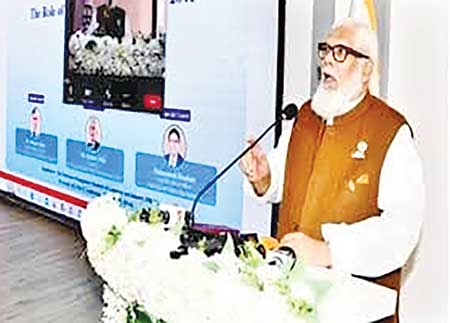 Private Industry and Investment Adviser to the Prime Minister Salman F Rahman addressing a seminar titled 