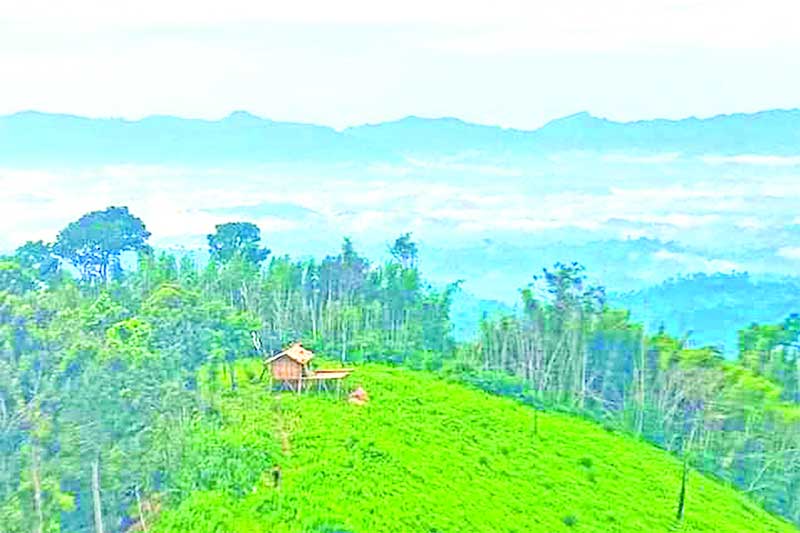 Although Chattogram Hill Tracks is a place of natural beauty and attraction of tourists, the Bandarban district administration has further extended the temporary ban on tourism in Ruma, Rowangchhari, and Thanchi upazilas till December 11 as part of the measures taken for the safety of tourists. The photo was taken on Saturday.	PHOTO: OBSERVER