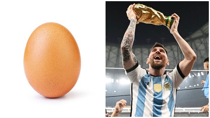 Lionel Messi beats Cristiano Ronaldo and 'The Egg's' record for most liked  Instagram post ever with World Cup picture