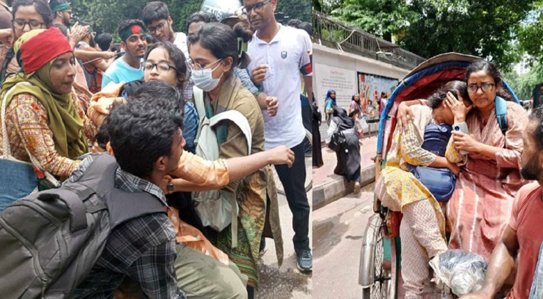 Six injured after came under attack of alleged BCL activists. Photo: Collected