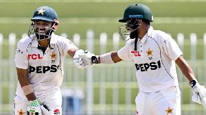 Rizwan, Shakeel tons put Pakistan on top against Bangladesh