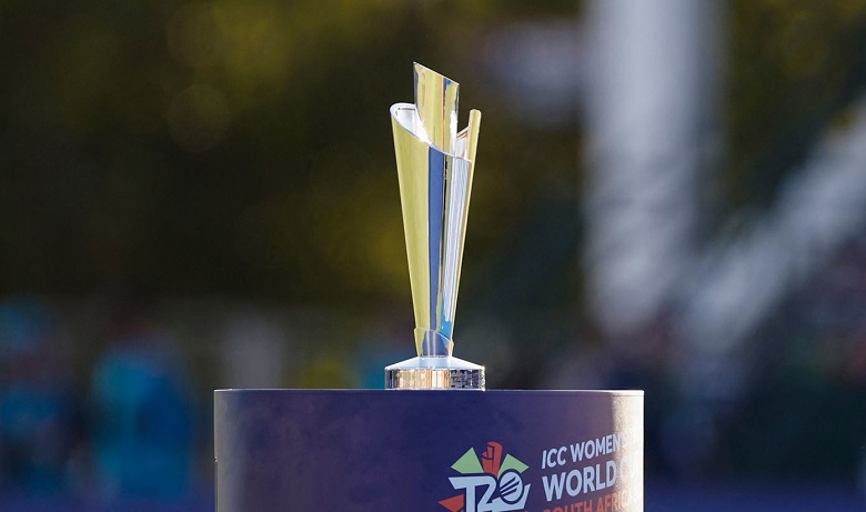 The trophy of ICC Women’s T20 World Cup. File Photo