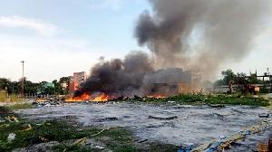 Gazi tyres factory set aflame again