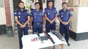 Firearms, ammunition recovered in Sirajganj