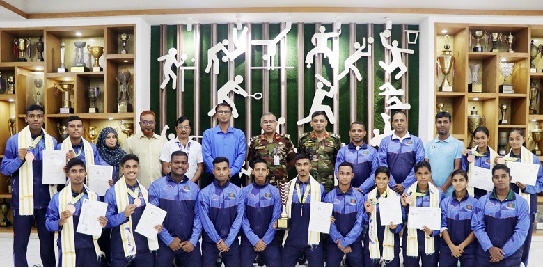 BKSP Director rigadier General Md. Munirul Islam congratulated the team. Photo: Observer