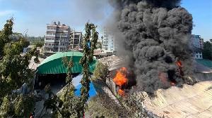 Fire erupts at agro-products warehouse in M'singh  