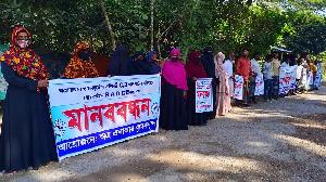 Protest against canal digging causing public hardship in Noakhali