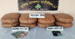 Two held with 20kg hemp in Sirajganj