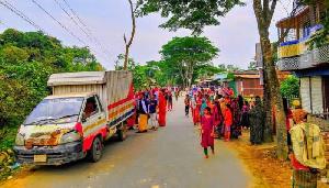 Child dies being hit by covered van in Sunamganj