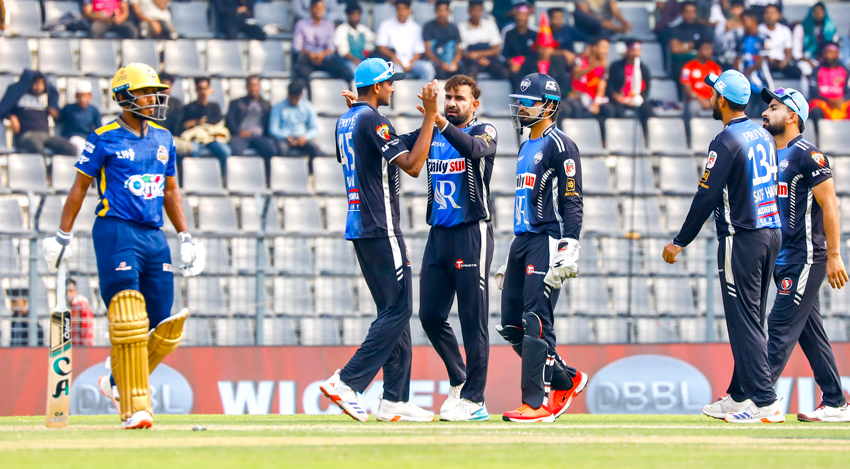 Rangpur extend winning streak with convincing victory over Dhaka. Photo: Collected