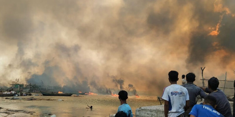 Myanmar Junta Airstrike Kills 40 Civilians on Rakhine’s Ramree Island  