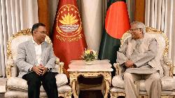 Tarique Rahman holds first meeting with Prof Yunus in Bangladesh