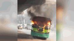 Fire breaks out in parked bus in Uttara