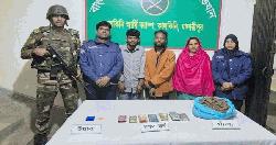3, including woman held with drugs in Madaripur