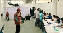 Early voting shows 30% and 26% turnout at DU Fine Arts poll centres