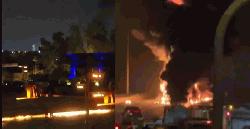 US Embassy in Saudi capital hit by drones, fire reported
