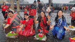 Biju festival begins offering flowers in river