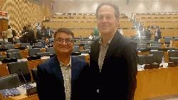 SJF president meets UN CEPA vice chairman, highlights media’s role in governance