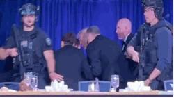 Shots fired at media gala, Trump evacuated 