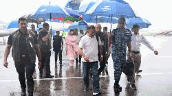PM arrives in Sylhet amid rain 