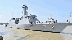Indian naval ship arrives at Ctg port