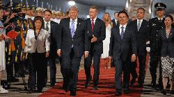 Trump arrives in China for superpower summit with Xi