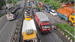 22-km traffic congestion on Dhaka–Tangail highway