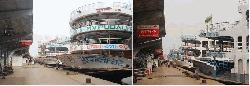 Launch services halted at Sadarghat