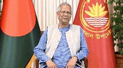 Prof Yunus leaves Dhaka for Paris