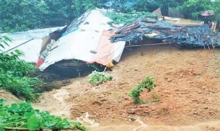 Rohingya woman killed, child injured in fresh landslide at Cox’s Bazar camp