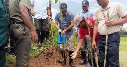 State Minister visits newly created plantation in Teknaf