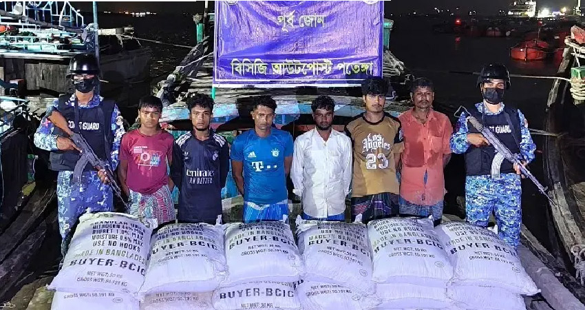 Six detained with seized cement and fertiliser