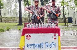   BGB seizes cannabis, Indian syrup at Phulbari border