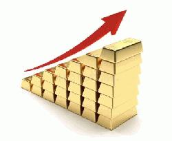 Gold prices go up in global market