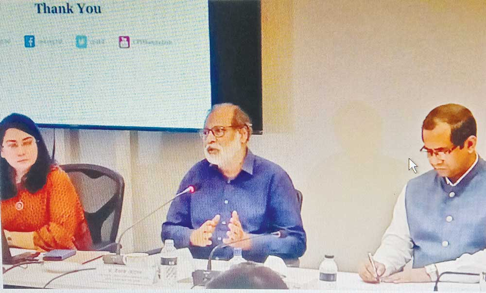 Eminent energy expert Dr. Ijaz Hossain speaking at a discussion  titled "Could it be avoided hiking fuel prices now" organized by the Centre for Policy Dialogue at its office in the city on Wednesday.