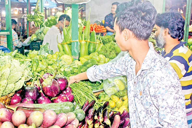 The rising prices of the daily commodities including vegetables making
