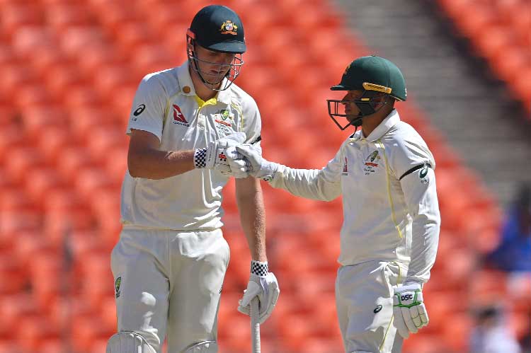 Khawaja's 180, Green ton put Australia on top in 4th India Test