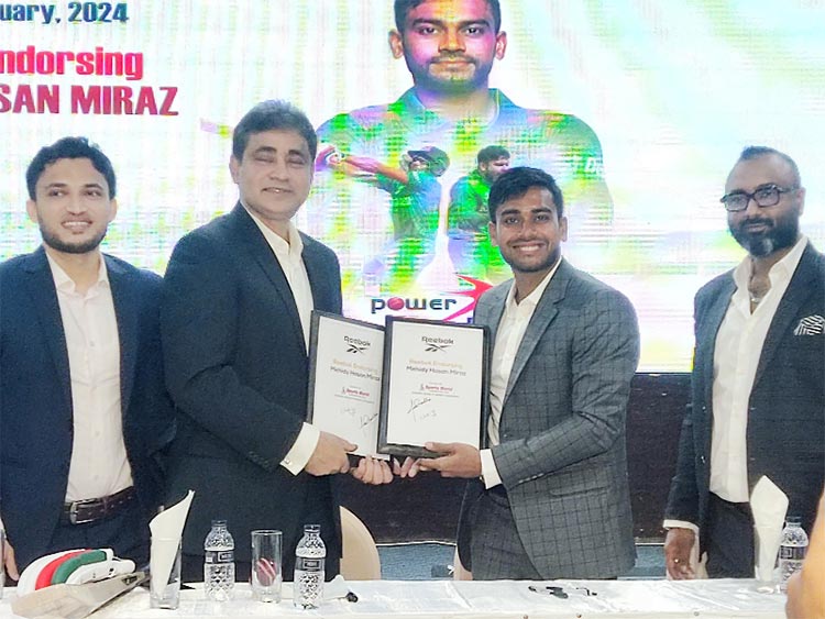 Mehidy Hasan Miraz becomes Reebok Crickets brand ambassador