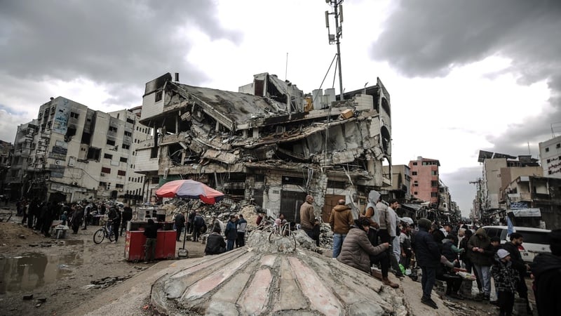 A view of the destruction in Gaza City