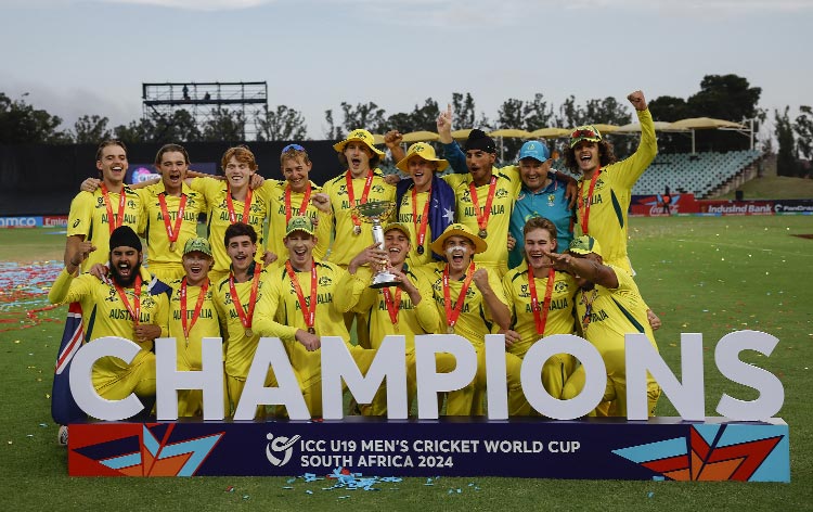 Aus U-19s emulate their seniors by beating India in WC final