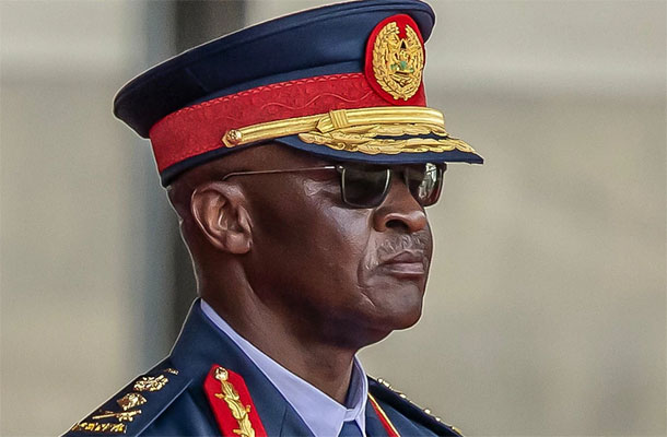 Kenya's military chief, General Francis Ogolla. File Photo: AFP