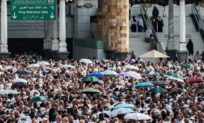 Muslim worshippers gather around the Kaaba, Islam’s holiest shrine, at the Grand Mosque in Saudi Arabia’s holy city of Mecca on June 4, 2024 as pilgrims arrive ahead of the annual hajj pilgrimage. Agence France-Presse