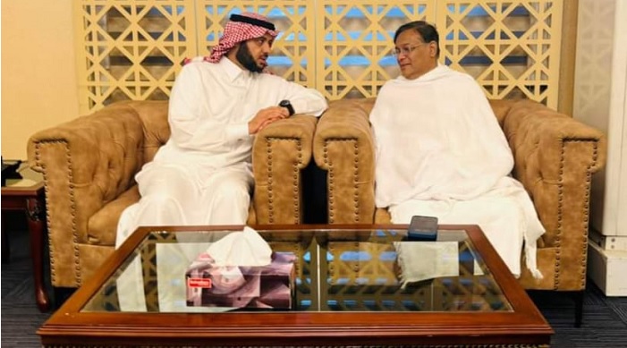 Foreign Minister and Joint General Secretary of Bangladesh Awami League Dr Hasan Mahmud on Tuesday left Dhaka for Saudi Arabia to perform hajj.