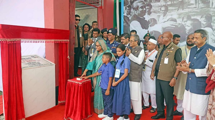 Prime Minister Sheikh Hasina on Saturday opened 'Bangabandhu Corner' at Gimadanga Tungipara Government Model Primary School at Tungipara in Gopalganj district.