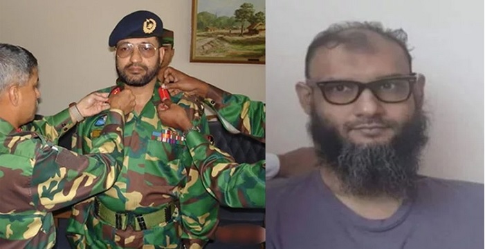 Former Brigadier General Abdullahil Aman Azmi (left) and Barrister Ahmad Bin Quasem Arman have been released from the infamous detention facility known as  'Aynaghar.'