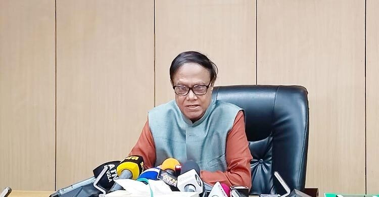 Bangladesh Bank Governor Dr Ahsan H Mansur speaks at a press conference at the central bank head office at Motijheel in the capital on Wednesday